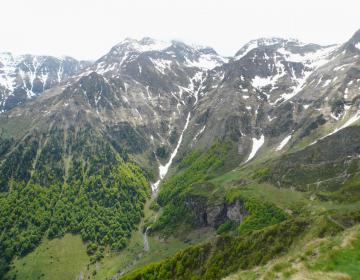 Au dessus du cirque de la Plagne